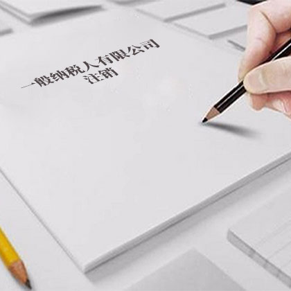 一般纳税人有限公司注销